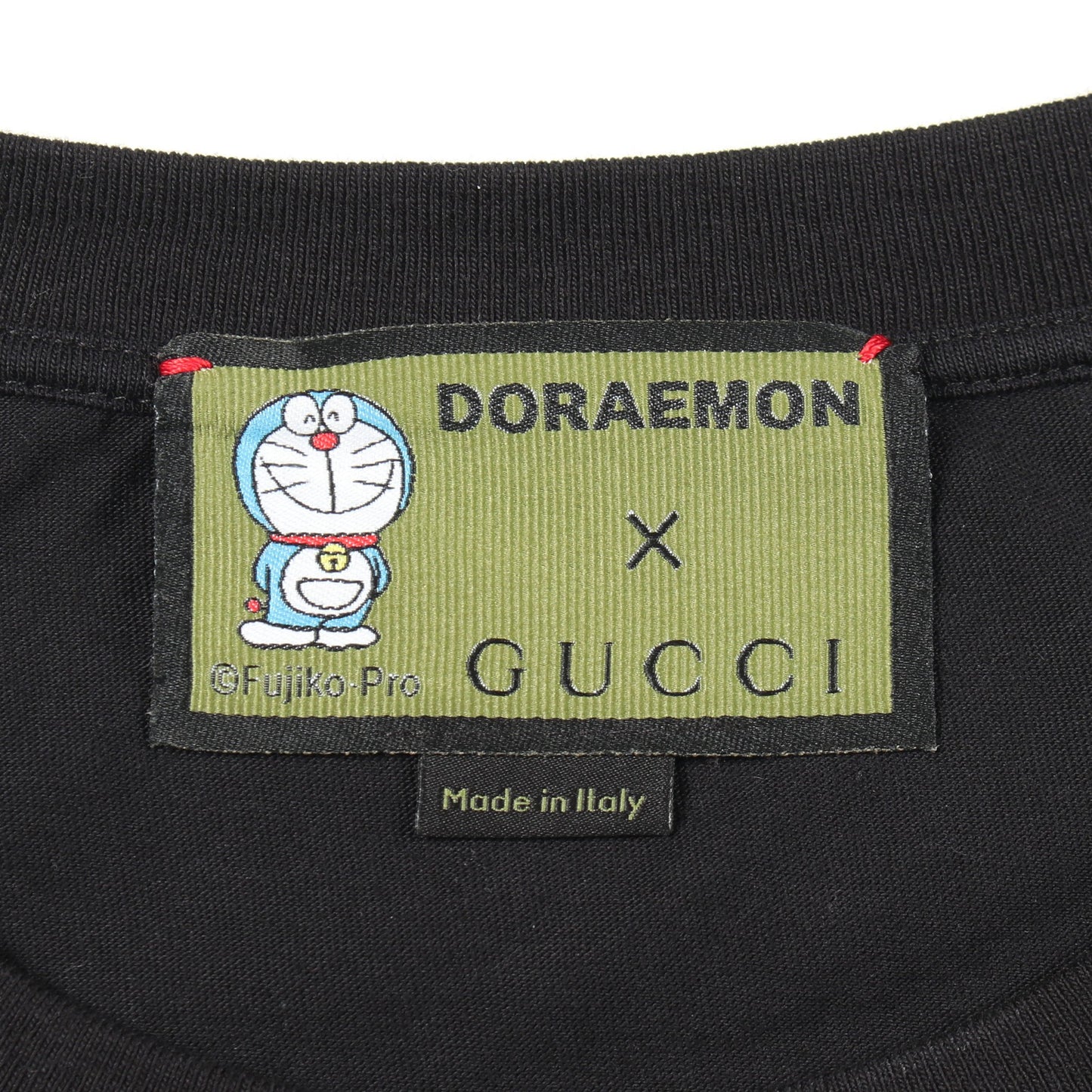 GUCCI × ドラえもん 半袖Tシャツ コットン ブラック グッチ