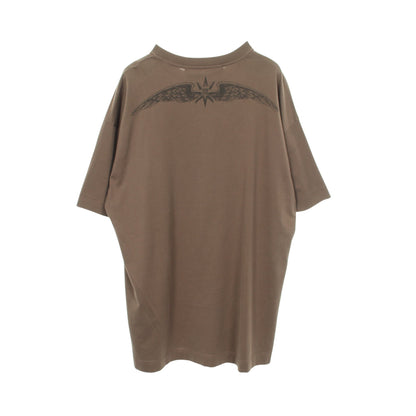 ロゴ刺繍 半袖Tシャツ コットン カーキグリーン ジバンシィ