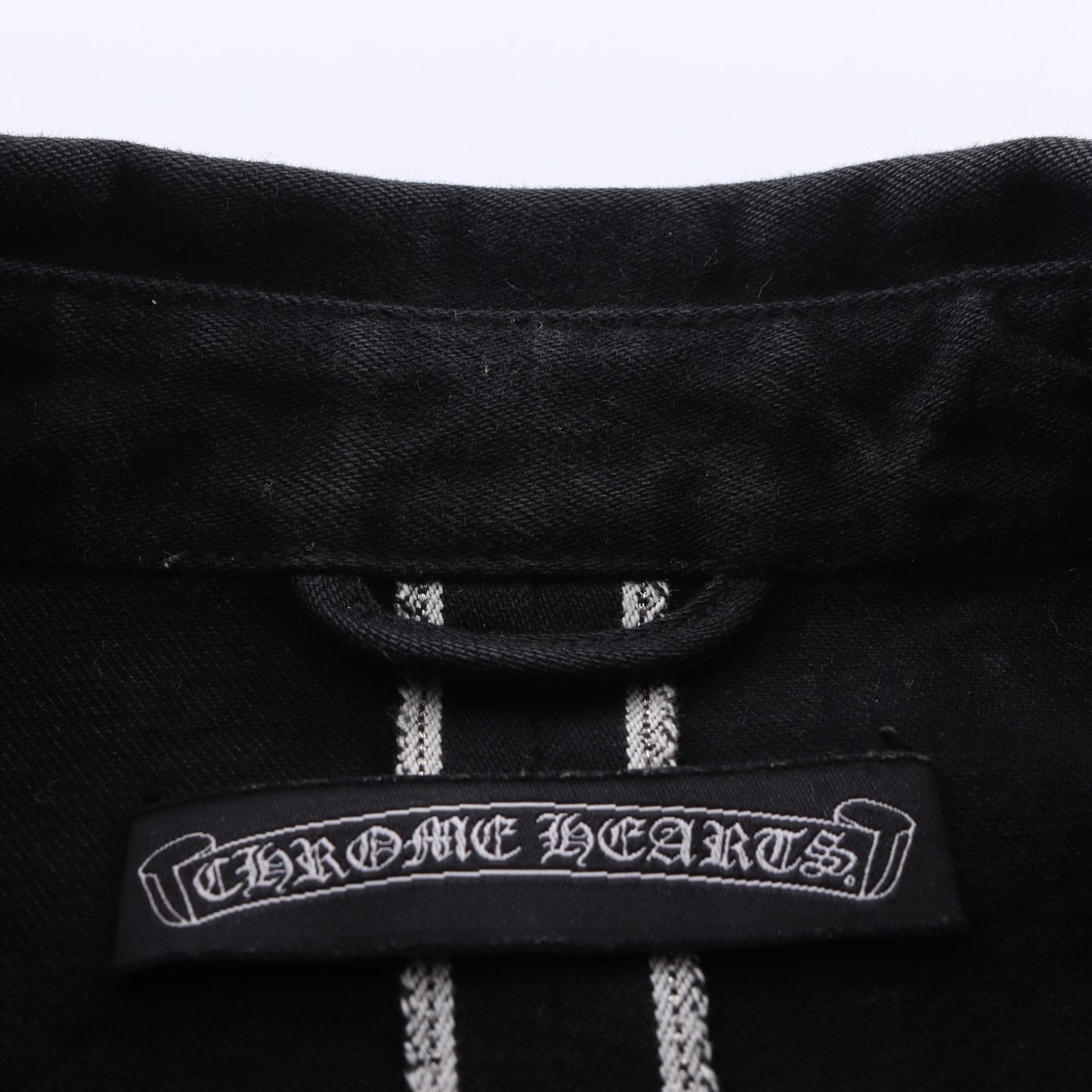 クロスボールボタン クロスパッチ ウェスタンシャツジャケット シャツ コットン ブラック クロムハーツ トップス Chrome Hearts
