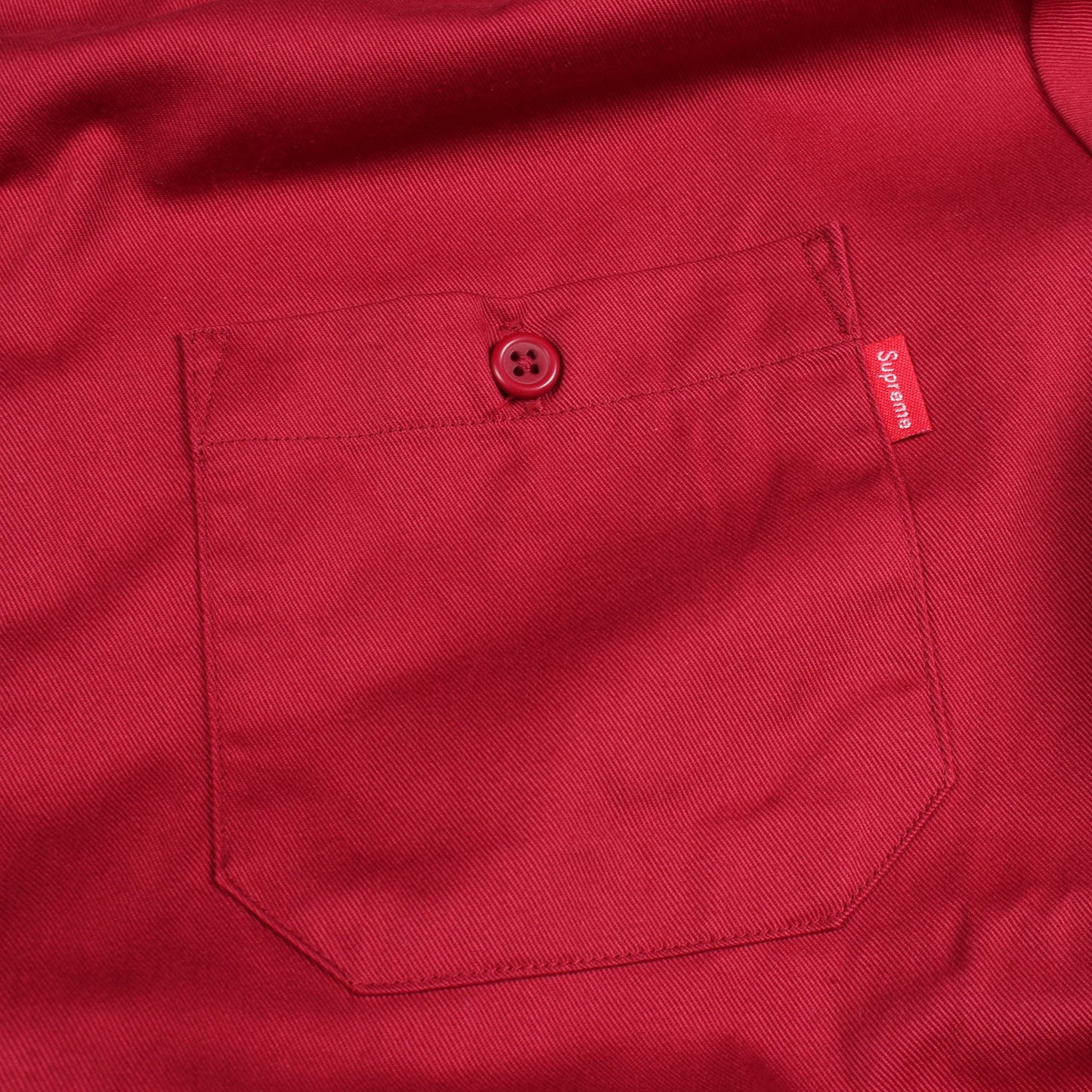 Supreme × Mark Gonzales バック刺繍 半袖 ワーク シャツ ボルドー シュプリーム