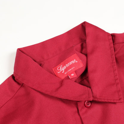 Supreme × Mark Gonzales バック刺繍 半袖 ワーク シャツ ボルドー シュプリーム