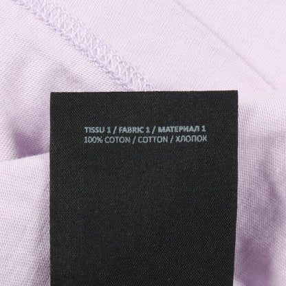 ロゴ クロップド丈 半袖Tシャツ コットン ライトパープル バルマン