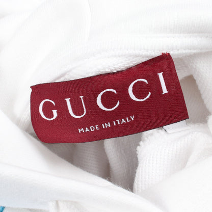 GUCCI × ヒグチユウコ 日本限定 フーディ プルオーバーパーカー コットン ホワイト ブルー グッチ