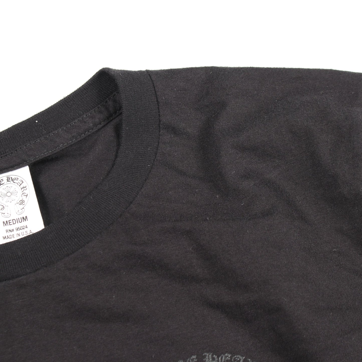 CHプラス バックプリント 長袖Tシャツ コットン ブラック クロムハーツ