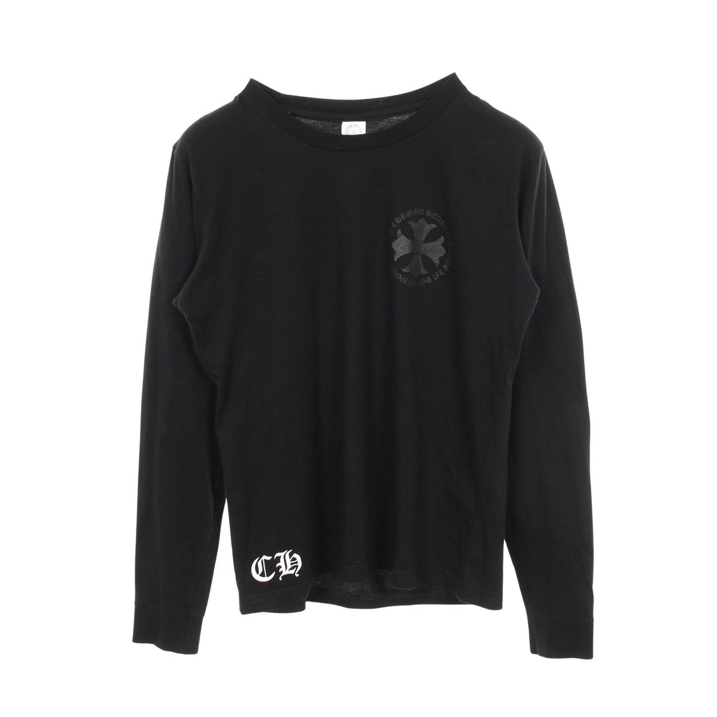 CHプラス バックプリント 長袖Tシャツ コットン ブラック クロムハーツ
