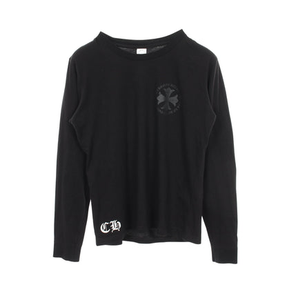 CHプラス バックプリント 長袖Tシャツ コットン ブラック クロムハーツ