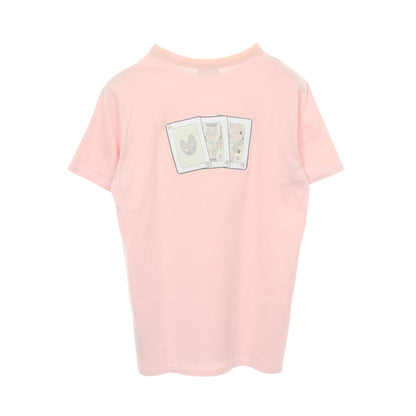 DIOR × KENNY SCHARF ロゴ刺繍 半袖Tシャツ コットン ライトピンク ディオール