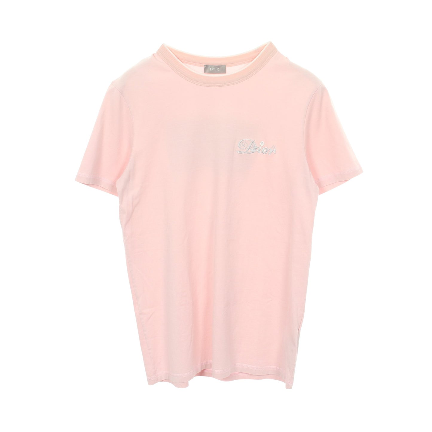 DIOR × KENNY SCHARF ロゴ刺繍 半袖Tシャツ コットン ライトピンク ディオール