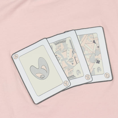 DIOR × KENNY SCHARF ロゴ刺繍 半袖Tシャツ コットン ライトピンク ディオール