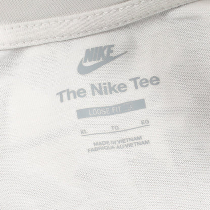 STUSSY × NIKE ロゴプリント 半袖Tシャツ コットン ホワイト ステューシー