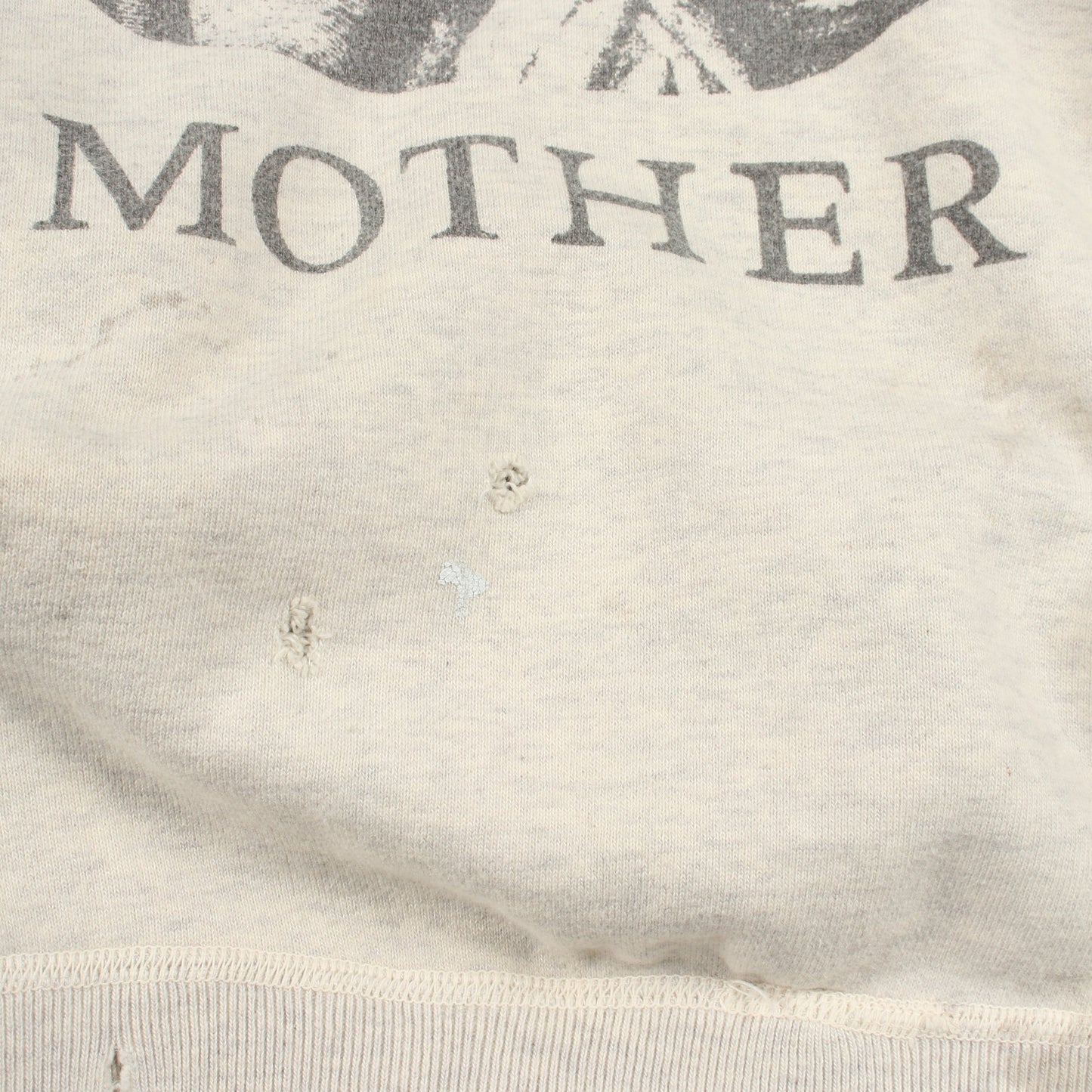 MOTHER ヴィンテージ加工 スウェットシャツ コットン オフホワイト セント マイケル