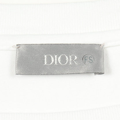 DIOR × TRAVIS SCOTT CACTUS JACK ロゴ 半袖Tシャツ コットン ホワイト ディオール