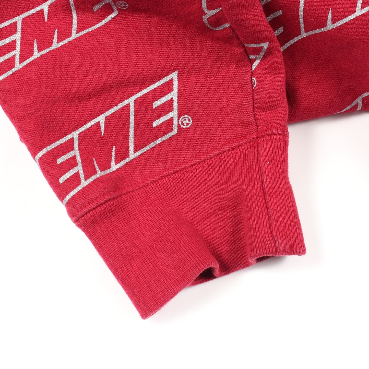 Repeat Zip Up Hooded Sweatshirt パーカー コットン レッド シュプリーム