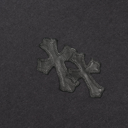Y NOT 12クロスパッチ フーディー プルオーバーパーカー コットン レーヨン ダークグレー クロムハーツ トップス Chrome Hearts
