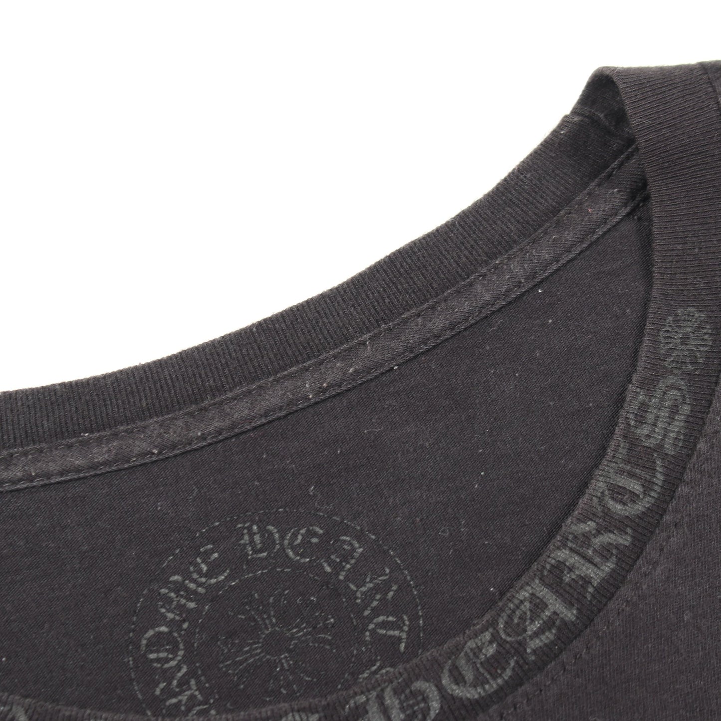 グラデーション アームロゴ ポケット付き 長袖Tシャツ コットン ブラック クロムハーツ