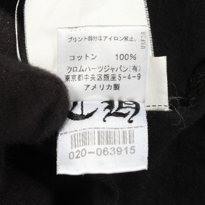 グラデーション アームロゴ ポケット付き 長袖Tシャツ コットン ブラック クロムハーツ