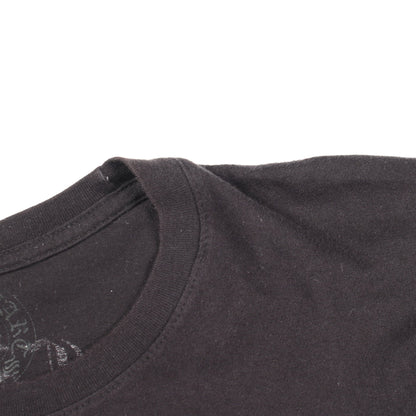 バーティカルロゴ ポケット付き 長袖Tシャツ コットン ブラック クロムハーツ