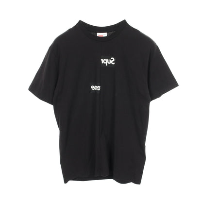 Supreme × COMME des GARCONS SHIRT クルーネック 半袖Tシャツ コットン ブラック シュプリーム