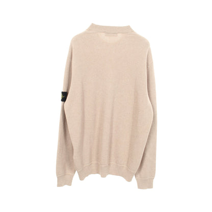 RIBBED SOFT ORGANIC COTTON リブ ニット コットン ベージュ ストーンアイランド