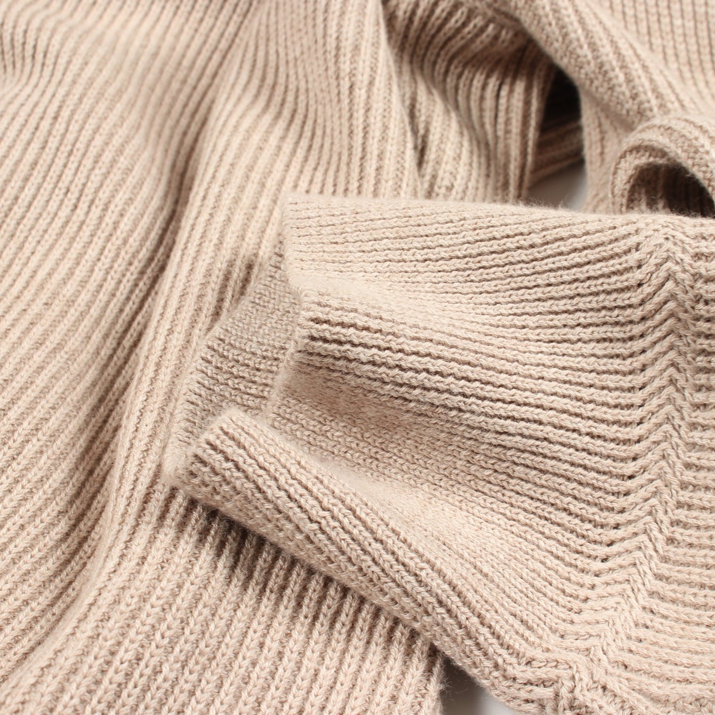 RIBBED SOFT ORGANIC COTTON リブ ニット コットン ベージュ ストーンアイランド