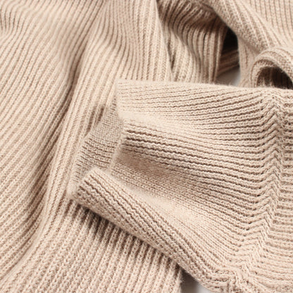 RIBBED SOFT ORGANIC COTTON リブ ニット コットン ベージュ ストーンアイランド