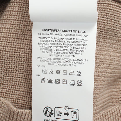 RIBBED SOFT ORGANIC COTTON リブ ニット コットン ベージュ ストーンアイランド