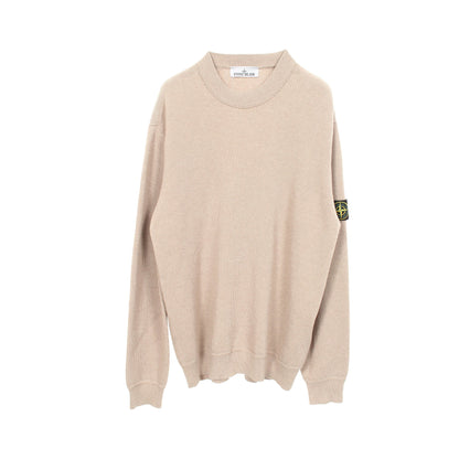 RIBBED SOFT ORGANIC COTTON リブ ニット コットン ベージュ ストーンアイランド