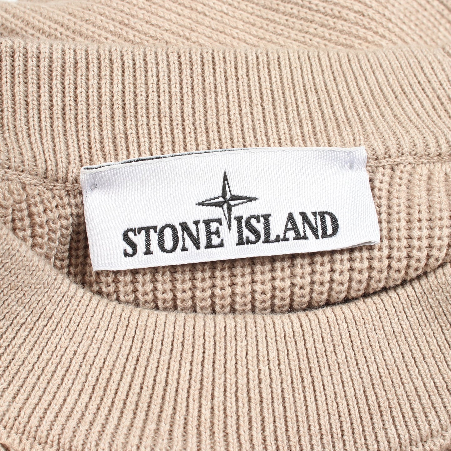 RIBBED SOFT ORGANIC COTTON リブ ニット コットン ベージュ ストーンアイランド