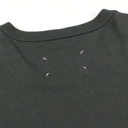 ロゴ刺繍 半袖Tシャツ コットン ダークグレー メゾンマルジェラ