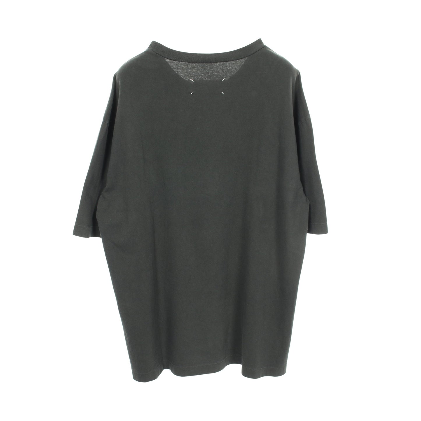 ロゴ 半袖Tシャツ コットン ダークグレー メゾンマルジェラ