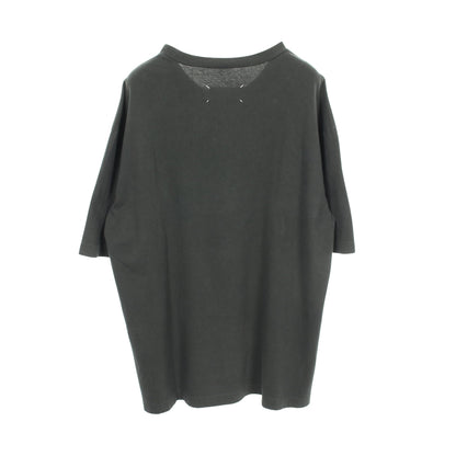 ロゴ 半袖Tシャツ コットン ダークグレー メゾンマルジェラ