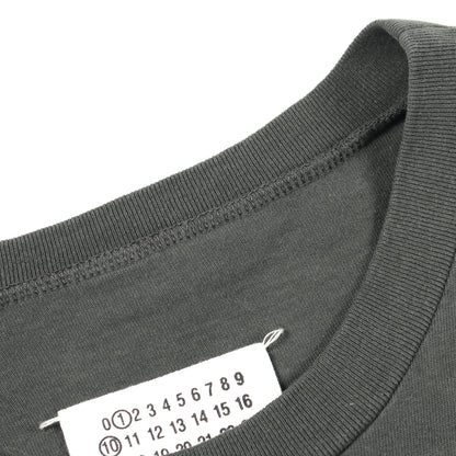 ロゴ 半袖Tシャツ コットン ダークグレー メゾンマルジェラ