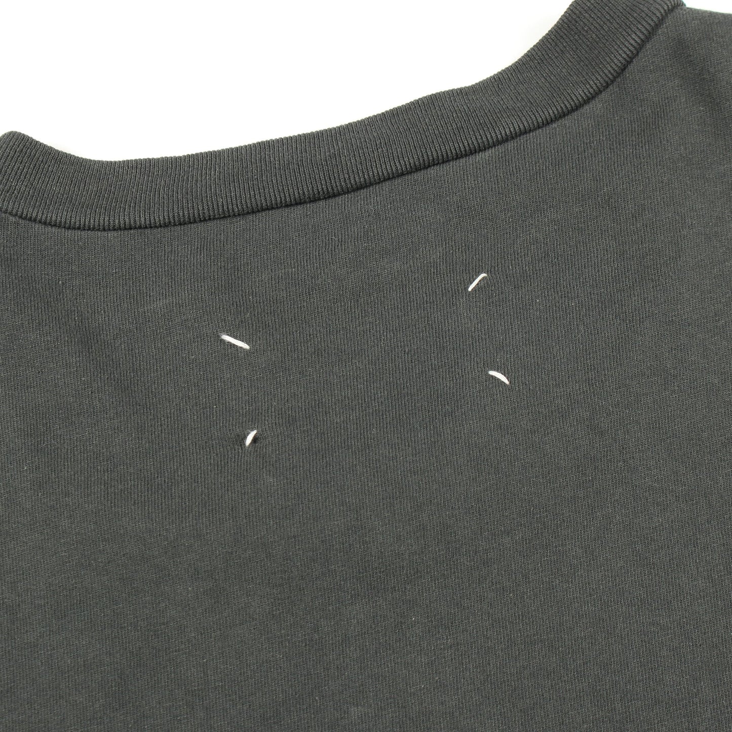 ロゴ 半袖Tシャツ コットン ダークグレー メゾンマルジェラ