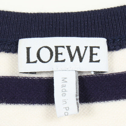アナグラム ボーダー ブラック ホワイト タンクトップ レーヨン ネイビー ホワイト ロエベ トップス LOEWE