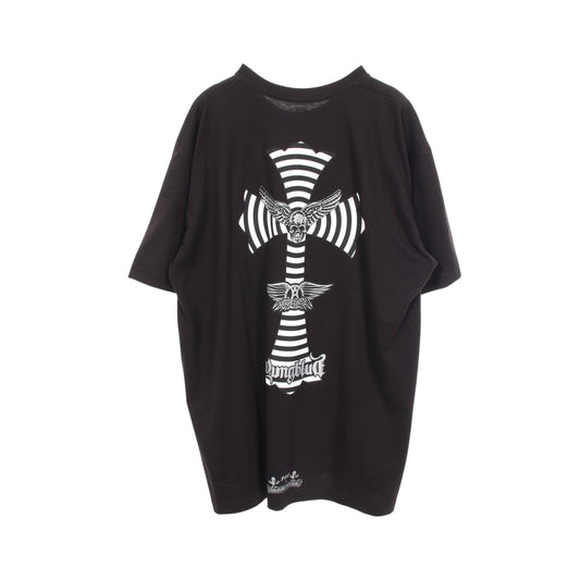 FOTI バックプリント 半袖Tシャツ コットン ブラック クロムハーツ トップス Chrome Hearts