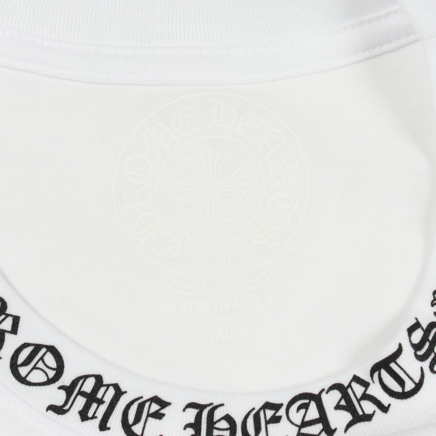ネックロゴ ポケット付き 半袖Tシャツ コットン ホワイト クロムハーツ