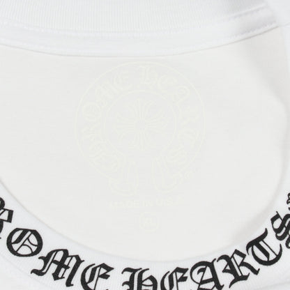 ネックロゴ ポケット付き 半袖Tシャツ コットン ホワイト クロムハーツ