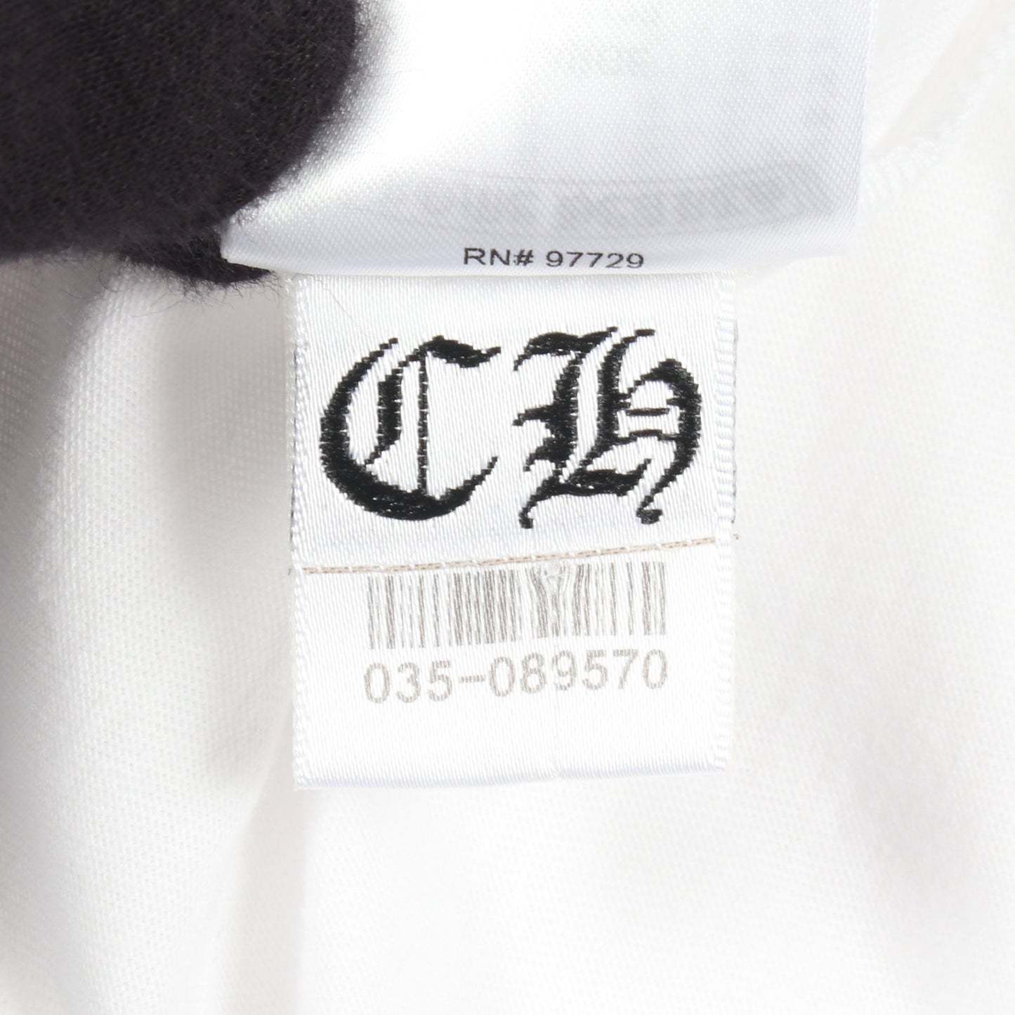 ネックロゴ ポケット付き 長袖Tシャツ コットン ホワイト クロムハーツ