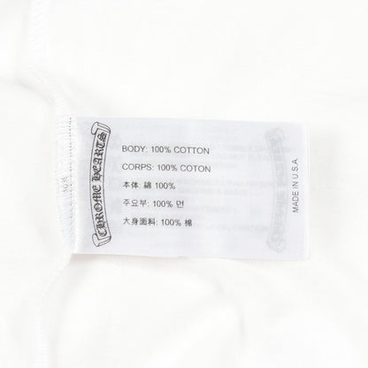 ネックロゴ ポケット付き 長袖Tシャツ コットン ホワイト クロムハーツ