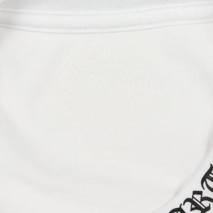 ネックロゴ ポケット付き 長袖Tシャツ コットン ホワイト クロムハーツ