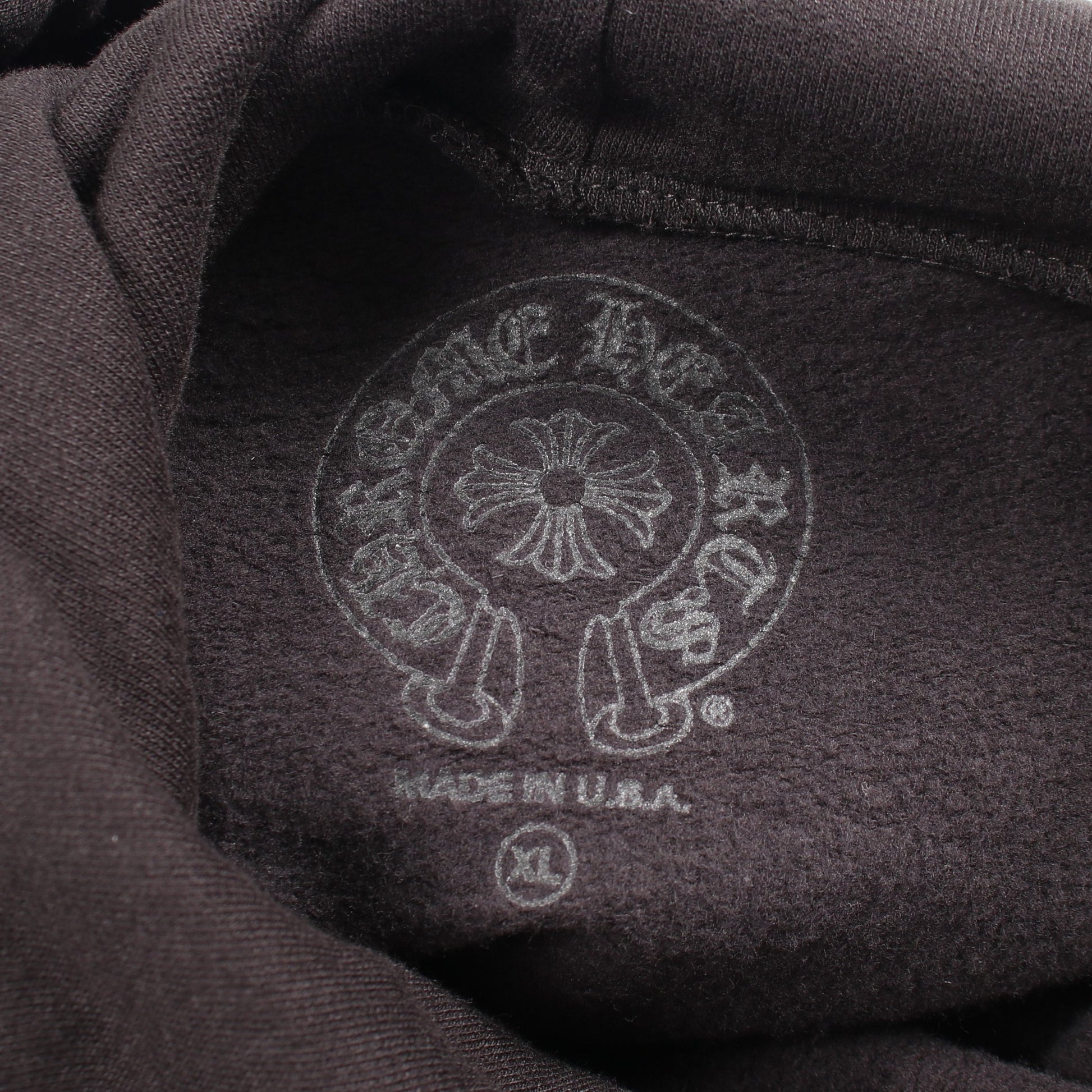 アームロゴ プルオーバーパーカー コットン ブラック ブルー クロムハーツ トップス Chrome Hearts