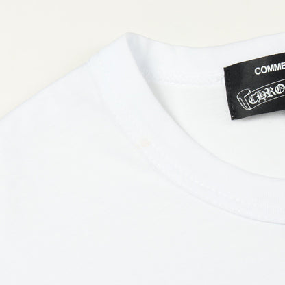 Comme des Garcons × Chrome Hearts × DOVER STREET MARKET 半袖Tシャツ コットン ホワイト ブラック コムデギャルソン