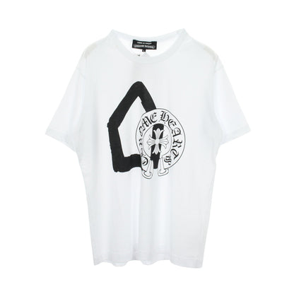 Comme des Garcons × Chrome Hearts × DOVER STREET MARKET 半袖Tシャツ コットン ホワイト ブラック コムデギャルソン