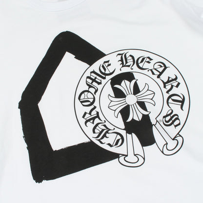 Comme des Garcons × Chrome Hearts × DOVER STREET MARKET 半袖Tシャツ コットン ホワイト ブラック コムデギャルソン