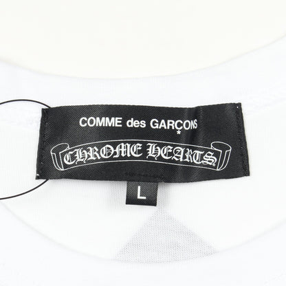 Comme des Garcons × Chrome Hearts × DOVER STREET MARKET 半袖Tシャツ コットン ホワイト ブラック コムデギャルソン
