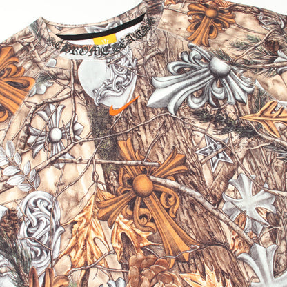 Chrome Hearts × NIKE × Drake NOCTA 総柄 スウェットシャツ コットン ブラウン マルチカラー クロムハーツ