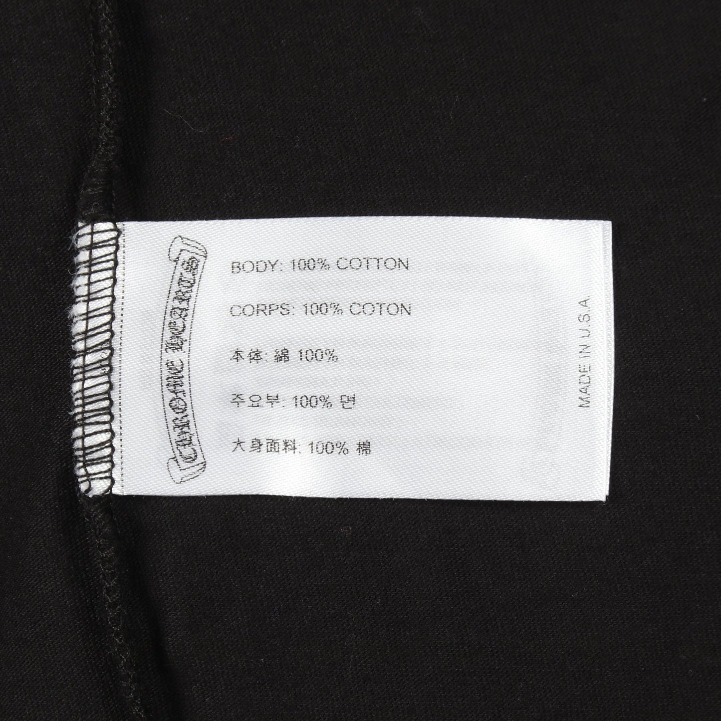 FOTI 半袖Tシャツ コットン ブラック ピンク クロムハーツ
