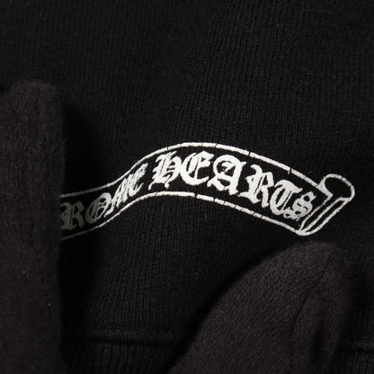 ホースシュー フローラルクロス クルーネック スウェットシャツ コットン ブラック クロムハーツ トップス Chrome Hearts