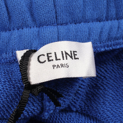 ロゴプリント ジョガーパンツ スウェットパンツ コットン ブルー セリーヌ ボトムス CELINE