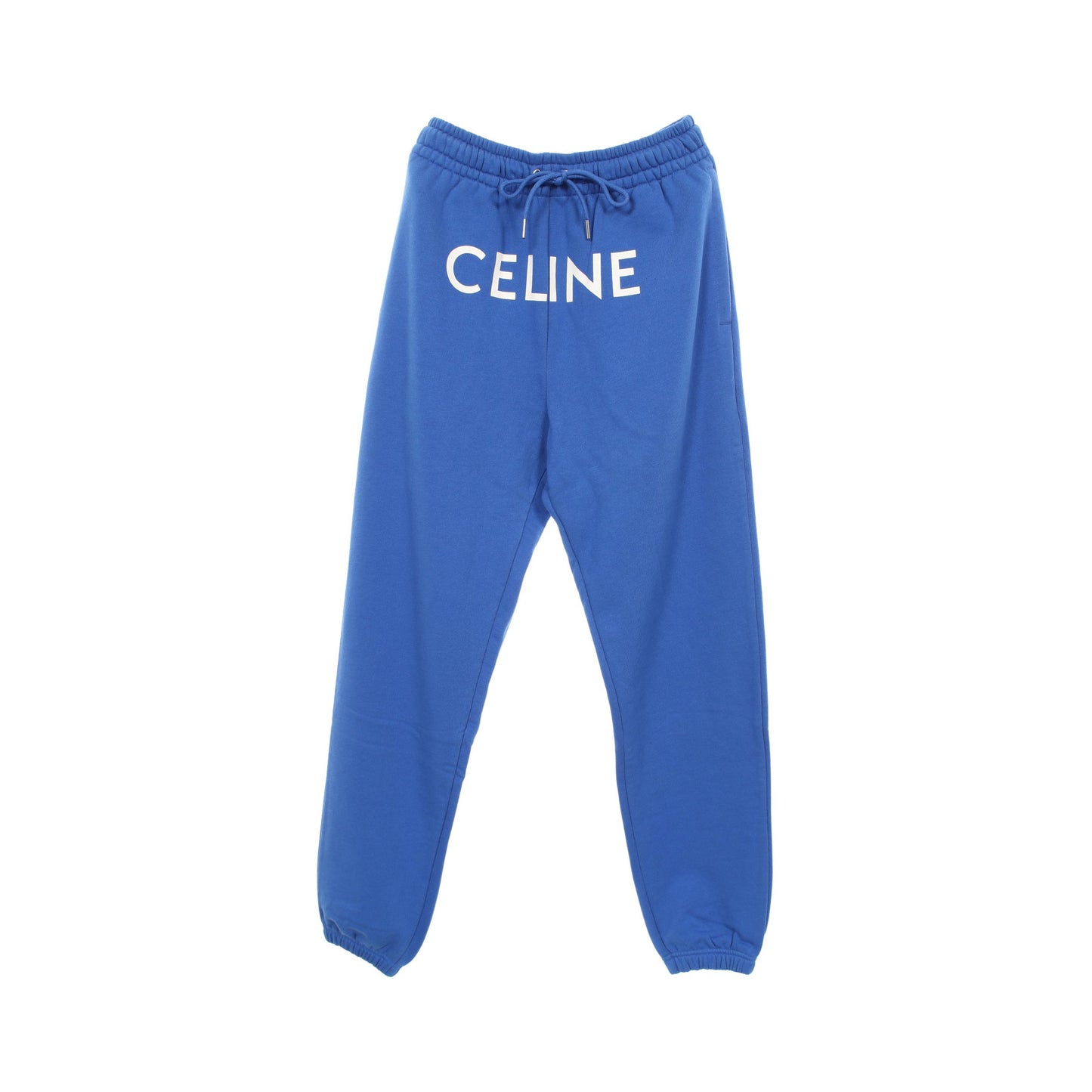 ロゴプリント ジョガーパンツ スウェットパンツ コットン ブルー セリーヌ ボトムス CELINE